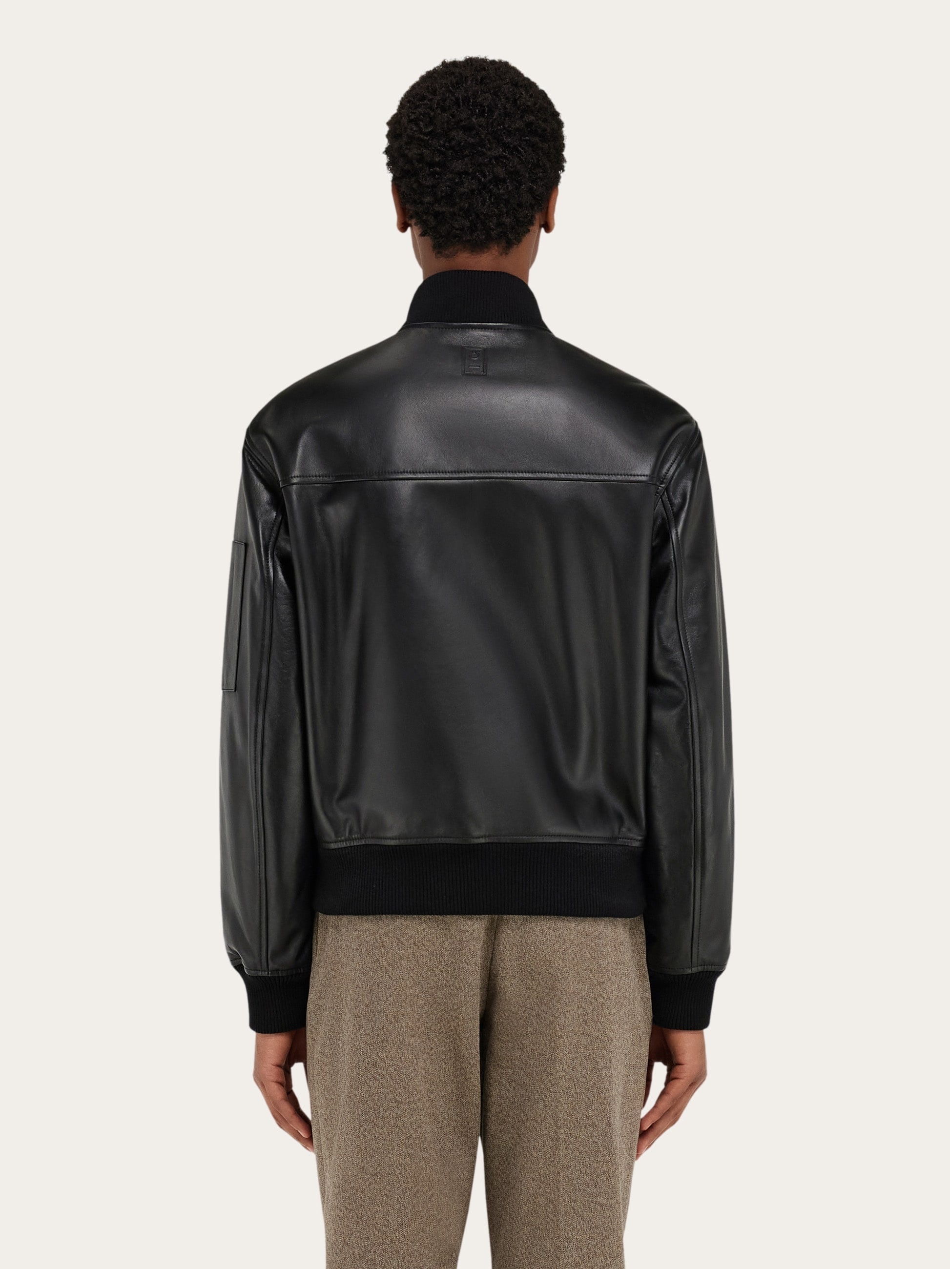 Bomber jacket in nappa leather - 4