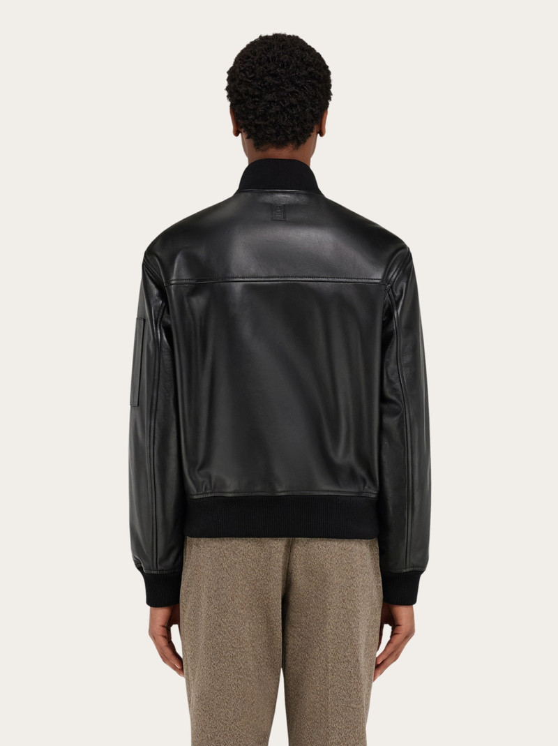 Bomber jacket in nappa leather 4