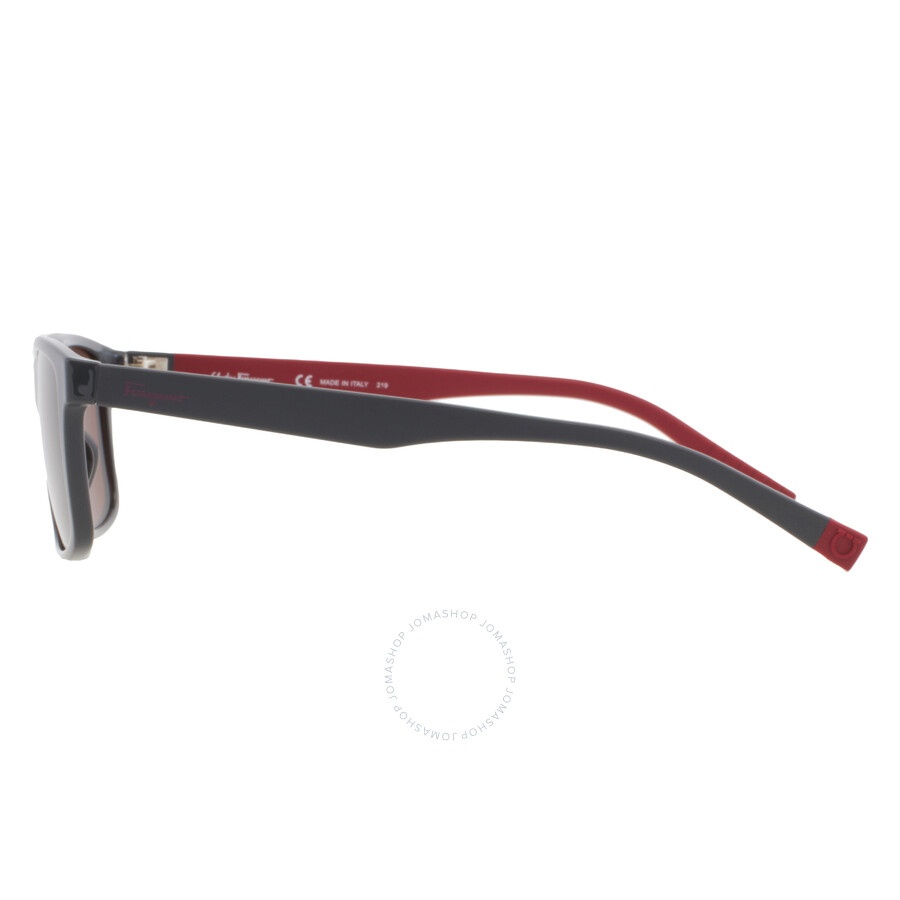 Salvatore Ferragamo Brown Rectangular Men's Sunglasses SF938S 023 57 - 5