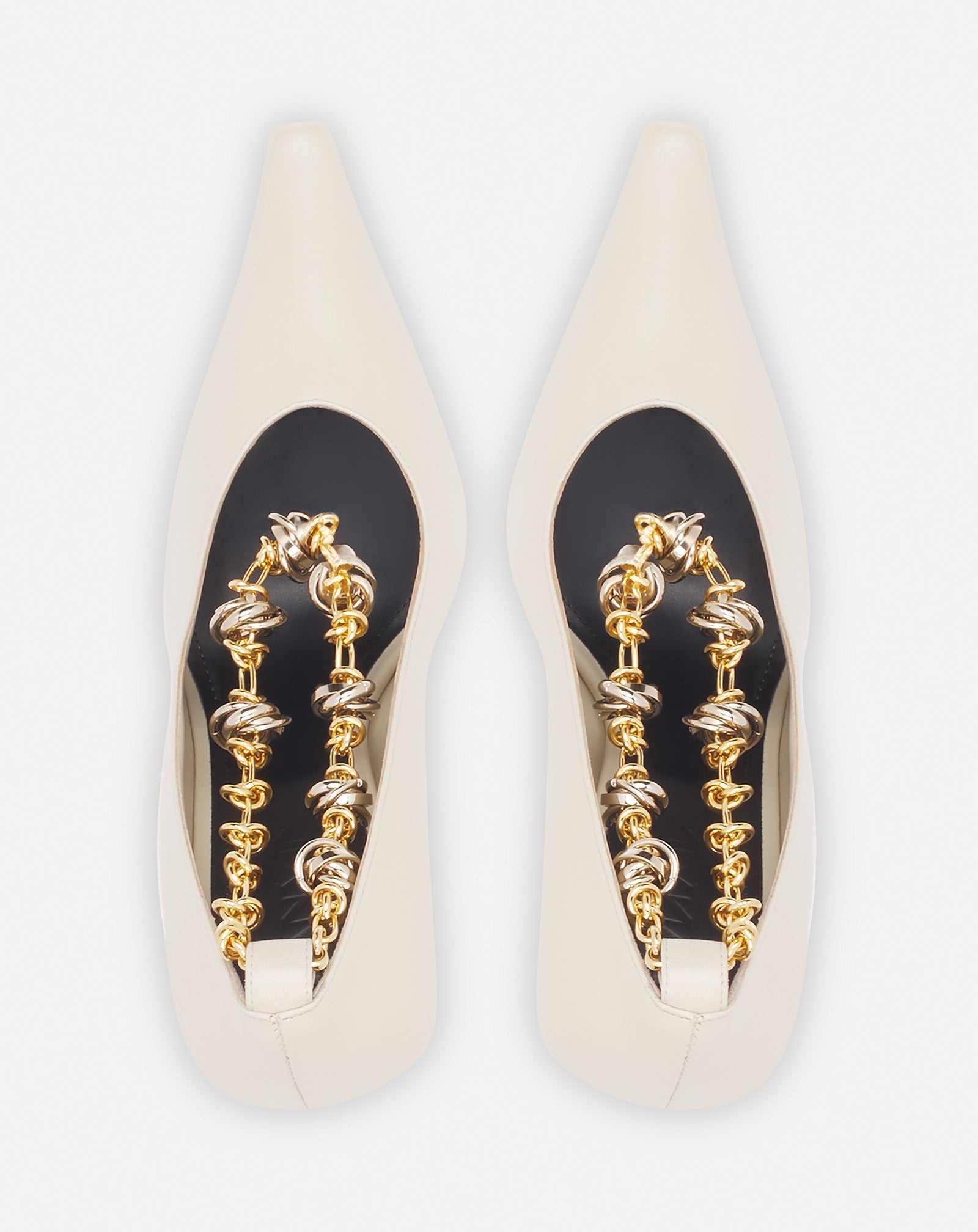 SWING LEATHER PUMPS WITH CHAIN - 3