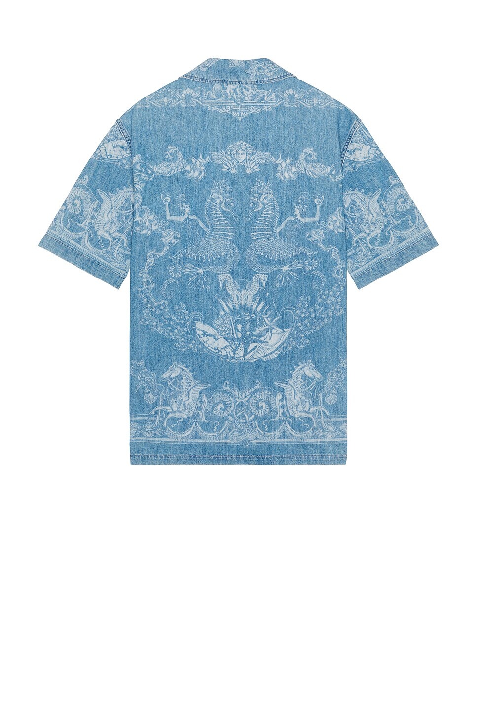Laser Denim Holiday Print Shirt - 2