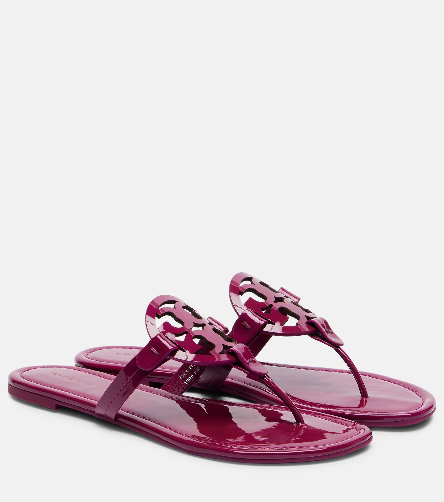 Miller patent leather thong sandals - 1