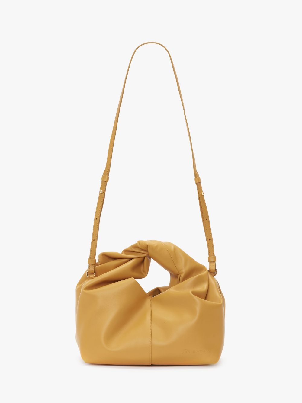 MINI TWISTER HOBO WITH STRAP - LEATHER CROSSBODY BAG - 5