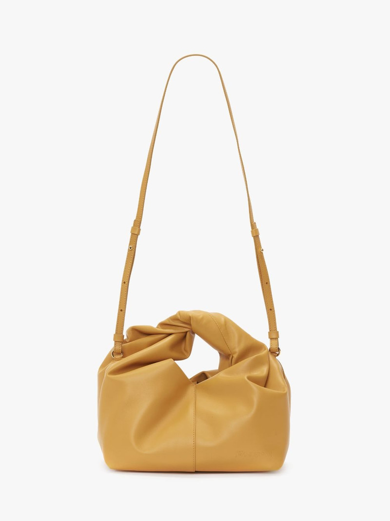 MINI TWISTER HOBO WITH STRAP - LEATHER CROSSBODY BAG 5