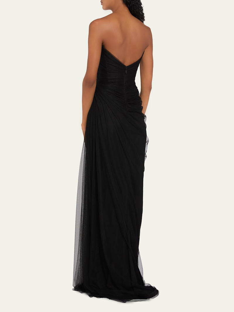 No Wrap Strapless Tulle Gown 3