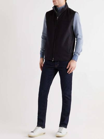 Loro Piana Slim-Fit Reversible Cashmere and Shell Gilet outlook