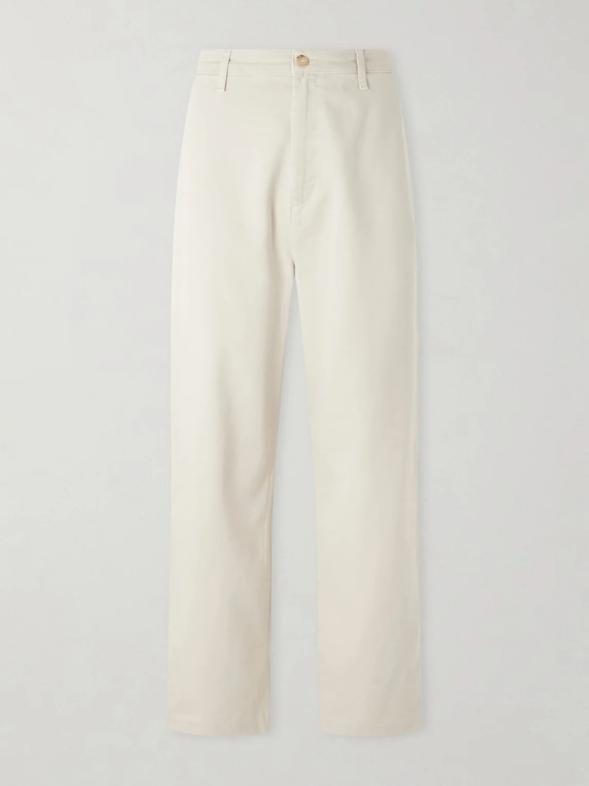 Wide-Leg Cotton-Twill Trousers - 1