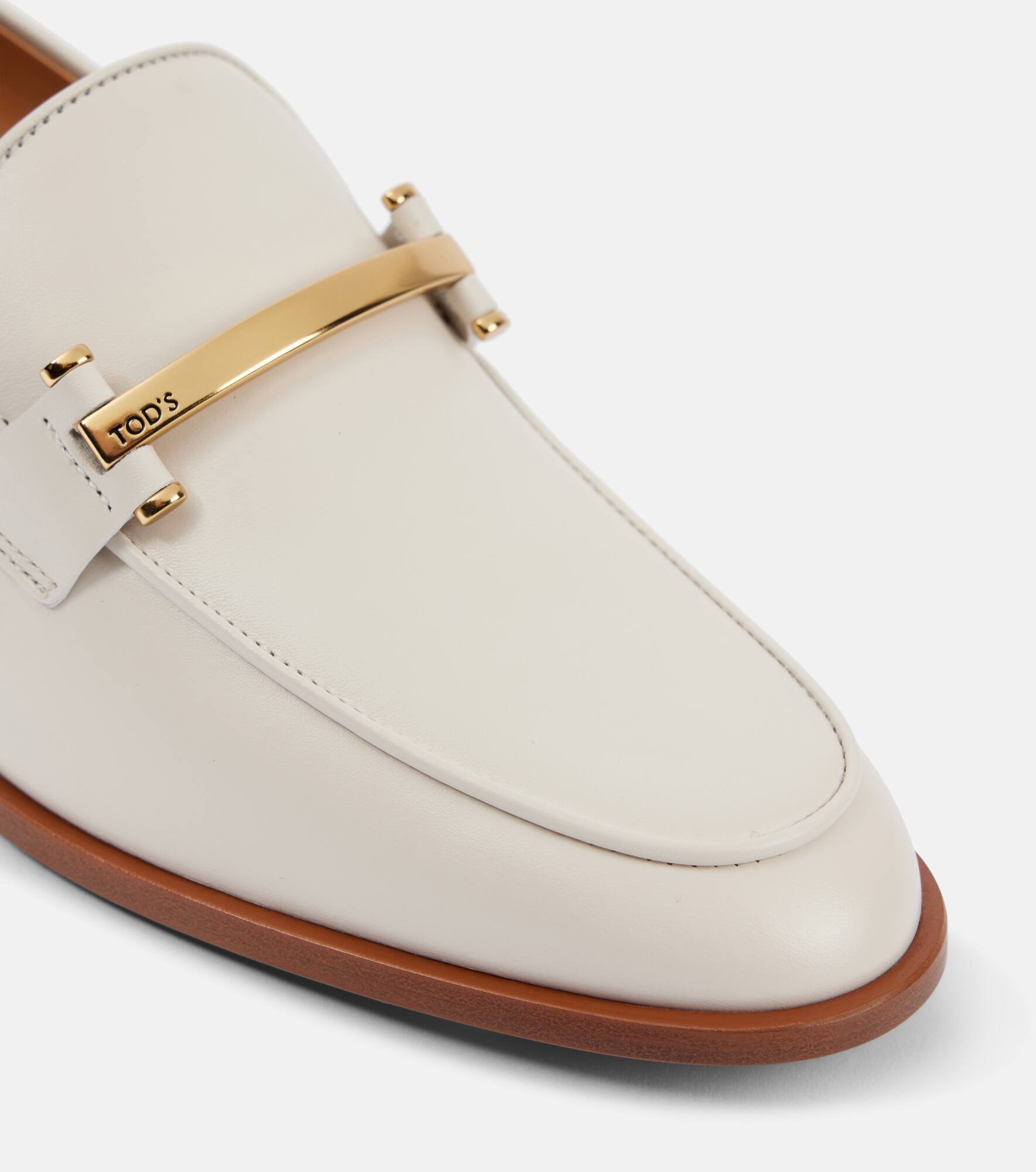 Leather loafer pumps - 5