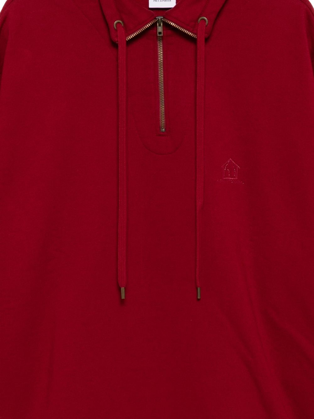 logo zipped sweatshirt - 3