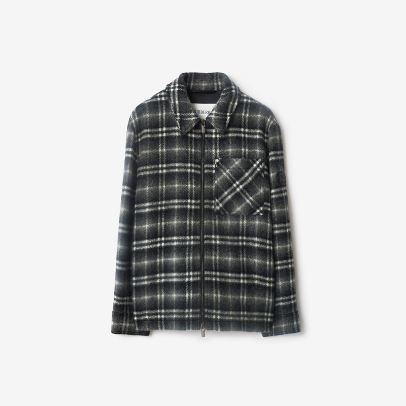Check Wool Overshirt 1