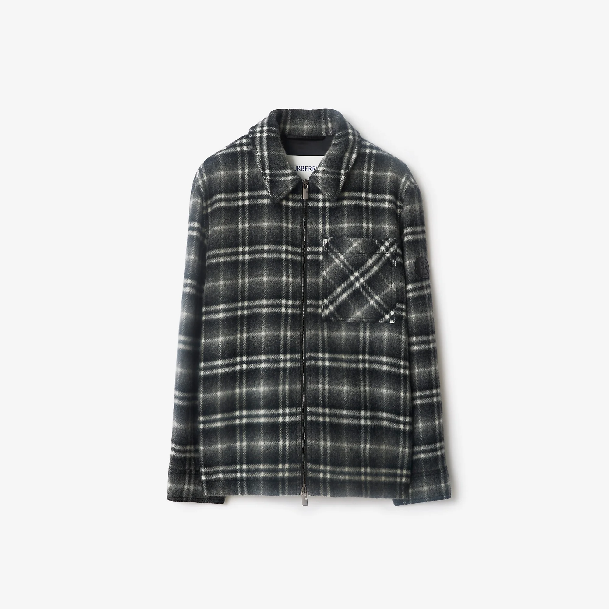 Check Wool Overshirt - 1