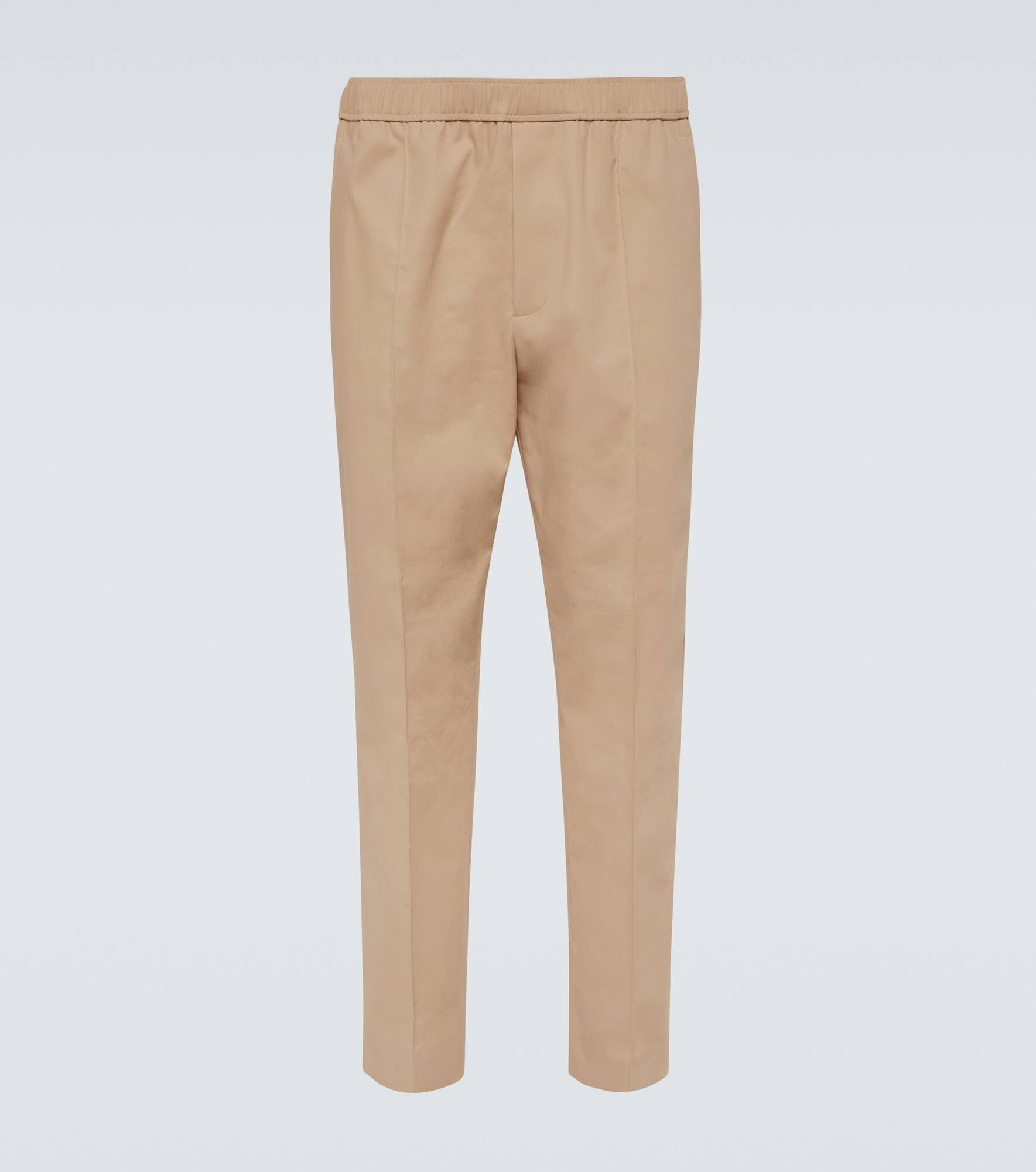 Cotton-blend tapered pants - 1