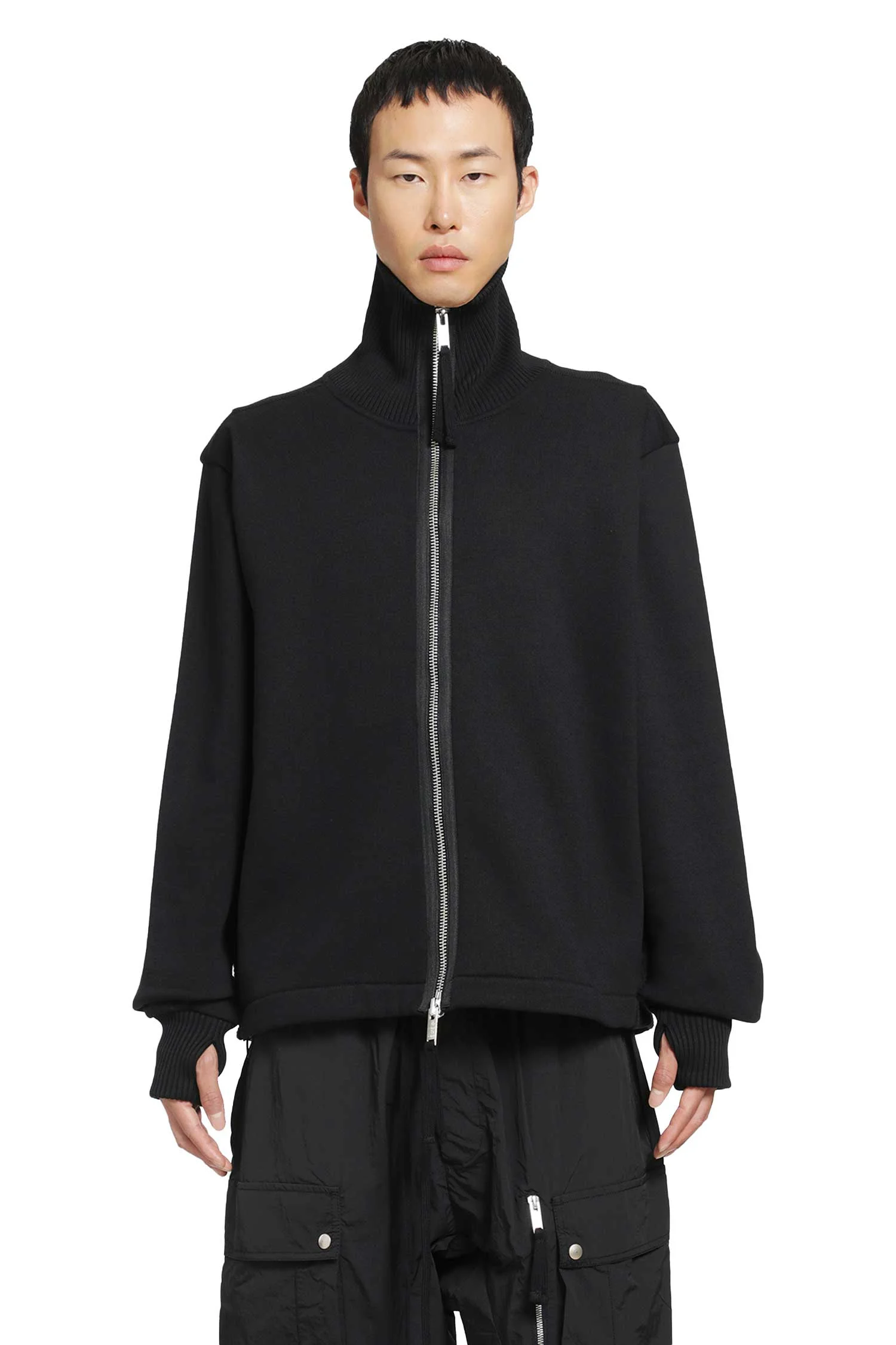 Oversized High Neck Sweatshirt - 1