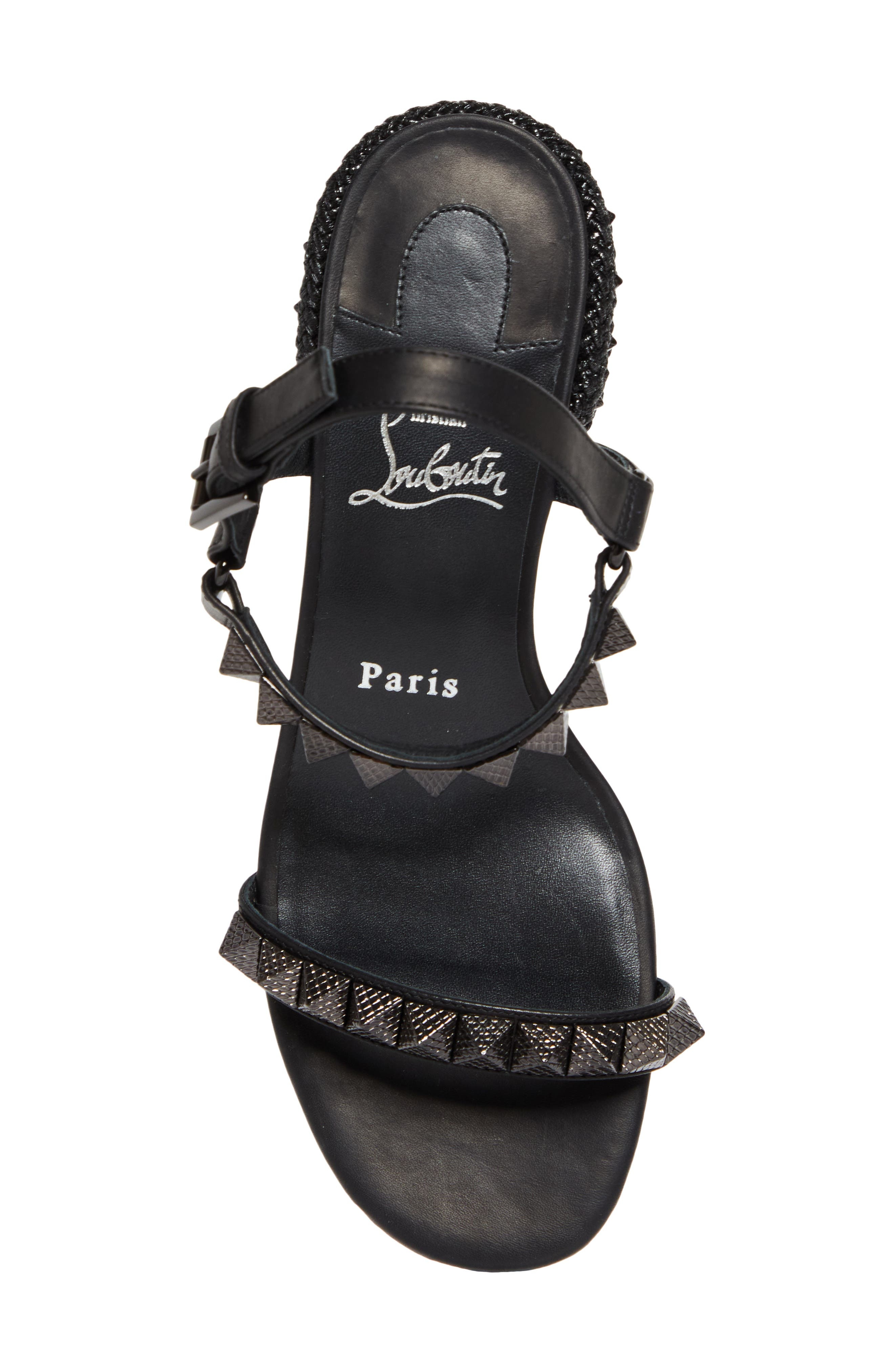 Christian Louboutin Pyrasand Sandal in Black at Nordstrom - 5
