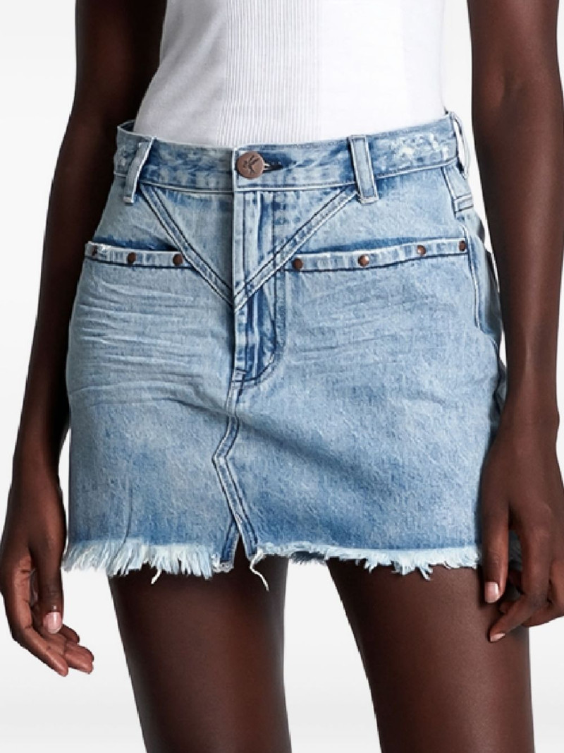 Salty Dog frayed mini skirt 4