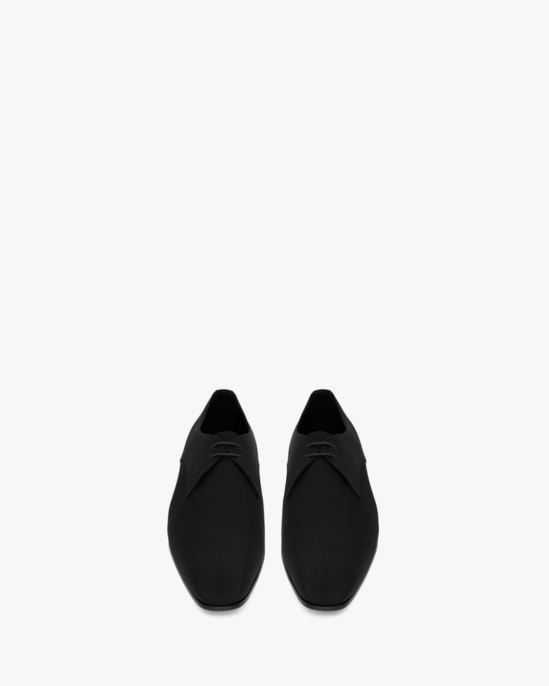 SAINT LAURENT gabriel derbies in faille outlook