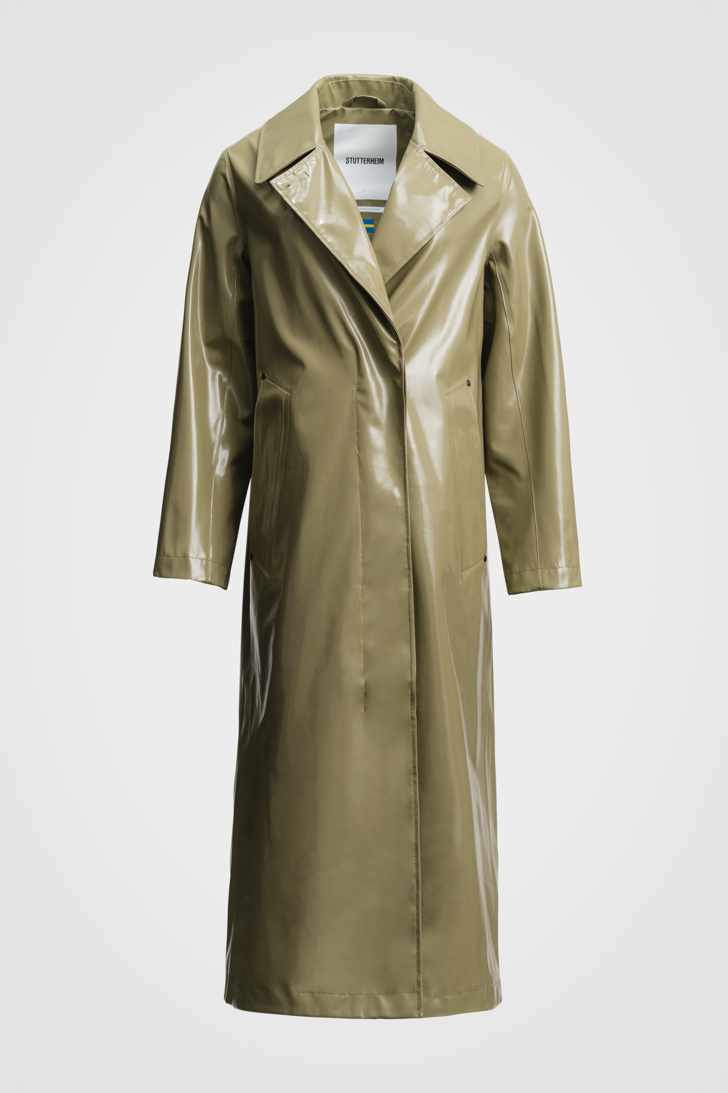 Mayfair Opal Trench Coat Aloe - 1