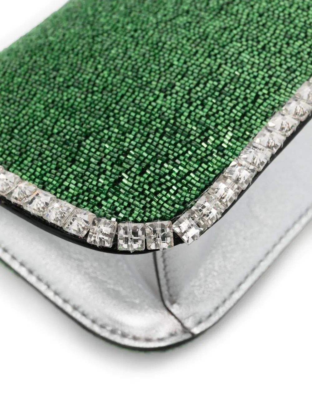 VLogo sequinned clutch bag - 5