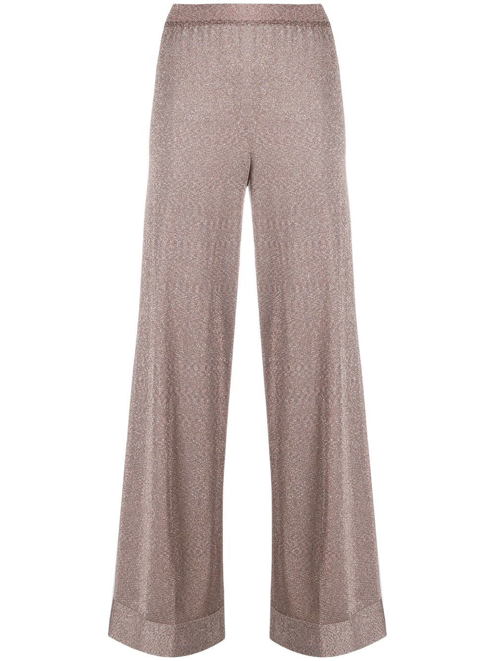 high-waisted wide leg trousers - 1