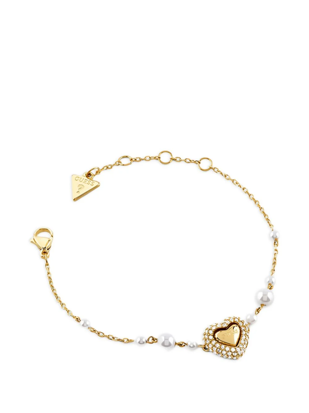 Beloved heart and pearl-detail bracelet - 1