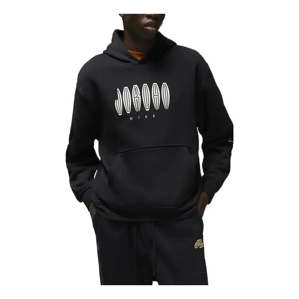 공기 요르단에 의하여 두건이 있는 Pullover Hoodie 남자의 검정 DQ7560-010 - 1