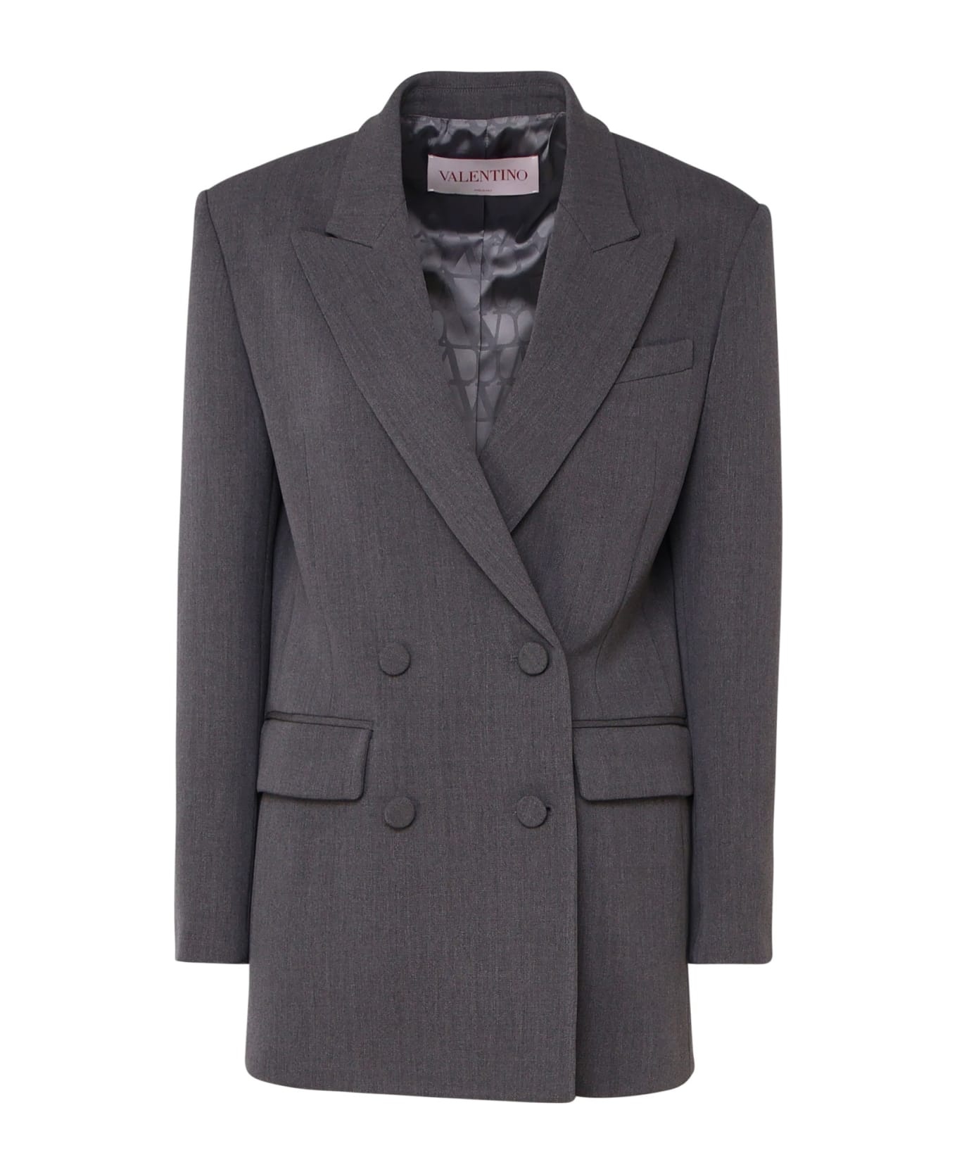 Long Blazer In Virgin Wool - 1