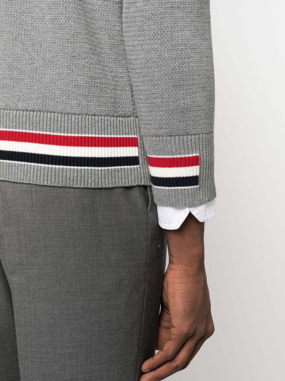 ribbed-detail knit cardigan - 5