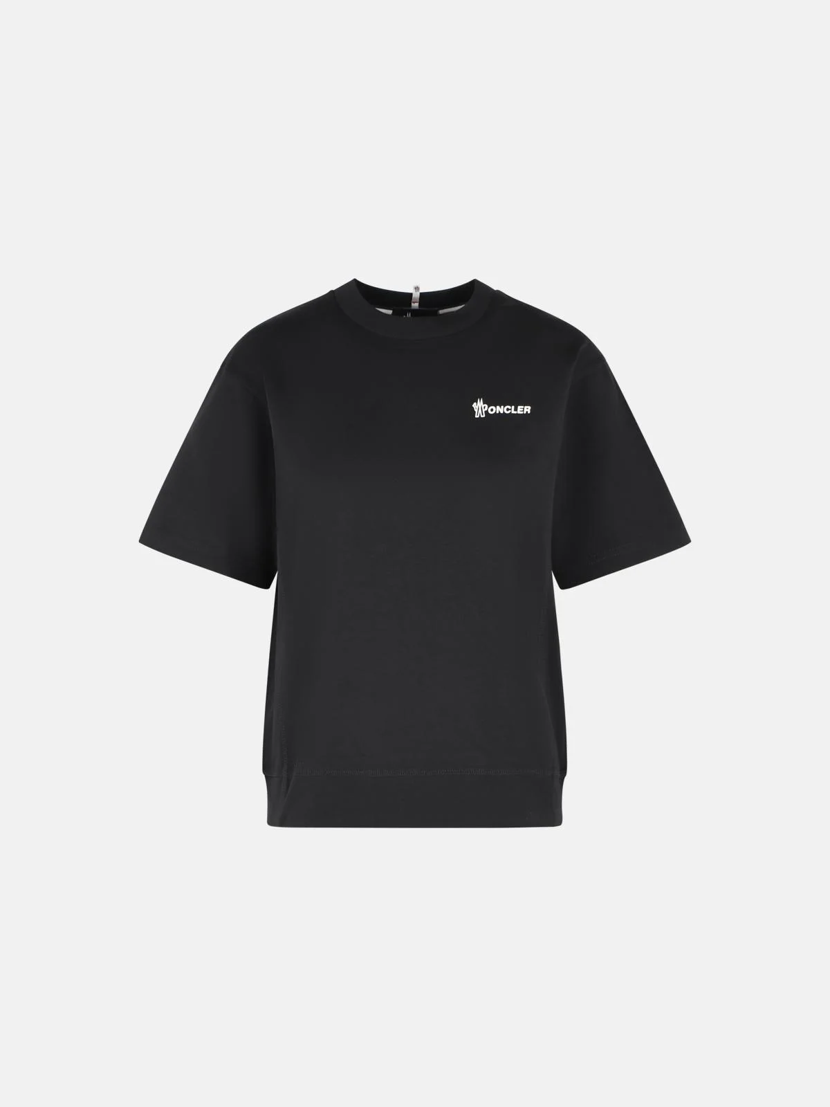 BLACK COTTON T-SHIRT - 1
