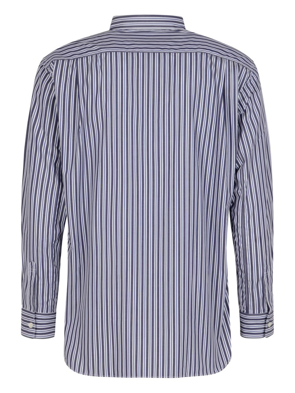 striped patch-pocket shirt - 2