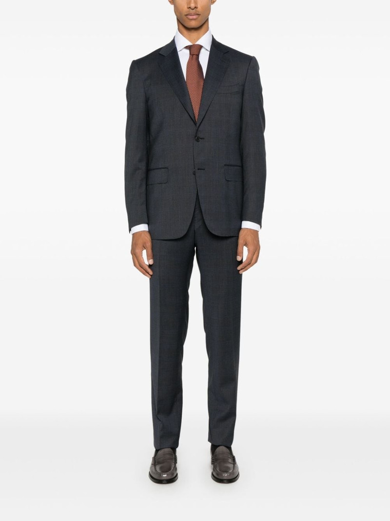 Canali checked suit outlook