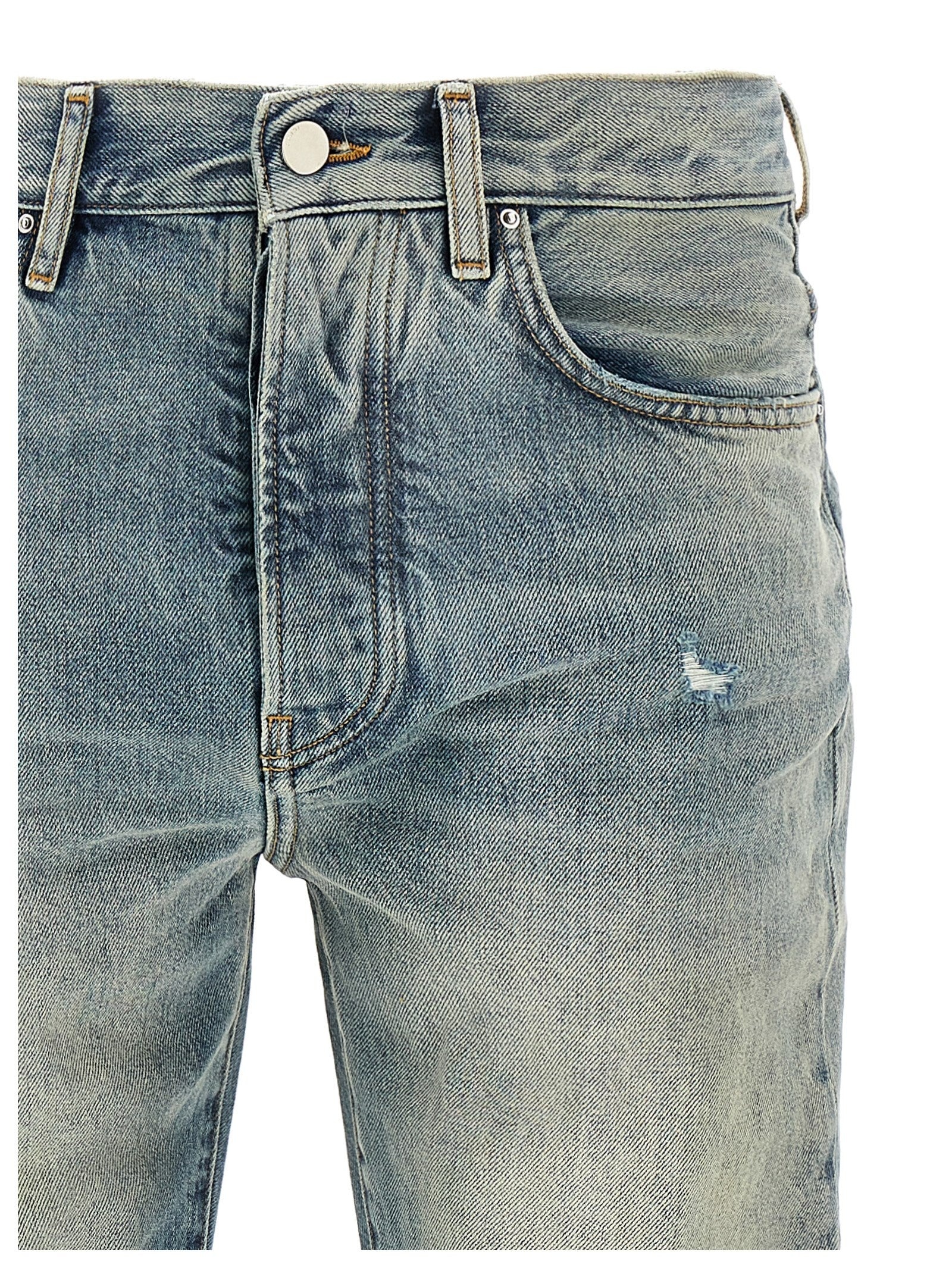 Released Hem Jeans Blue - 3