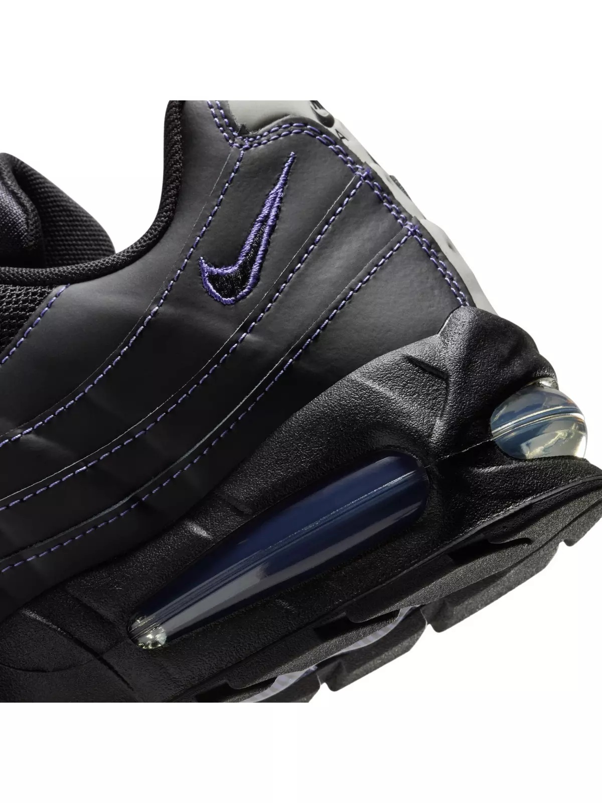 Air Max 95 OG "Black/Persian Violet/Wolf Grey" Men's Shoe - 10