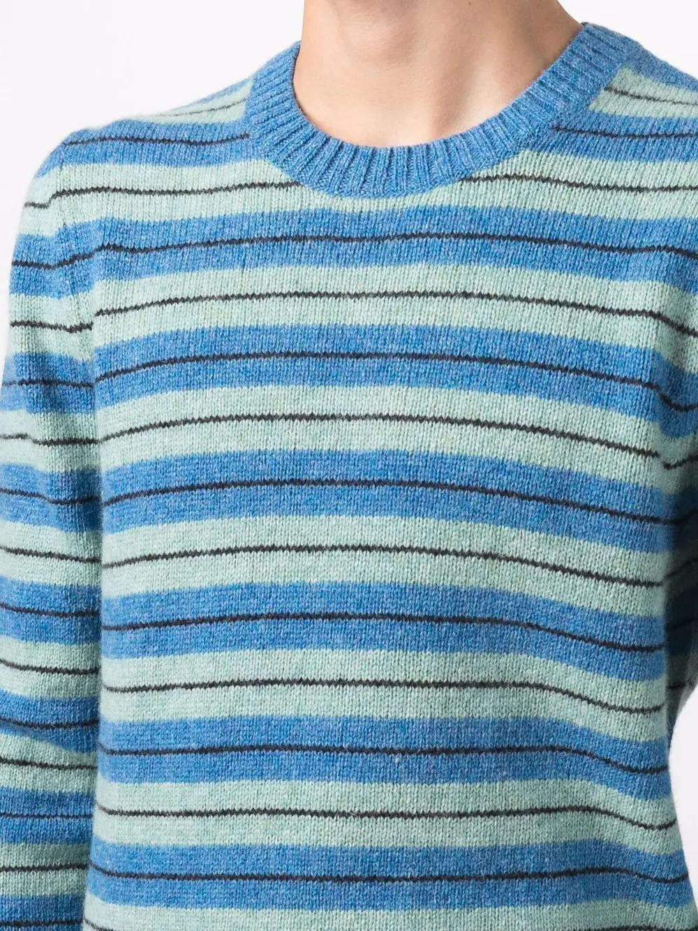 horizontal-knit jumper - 5