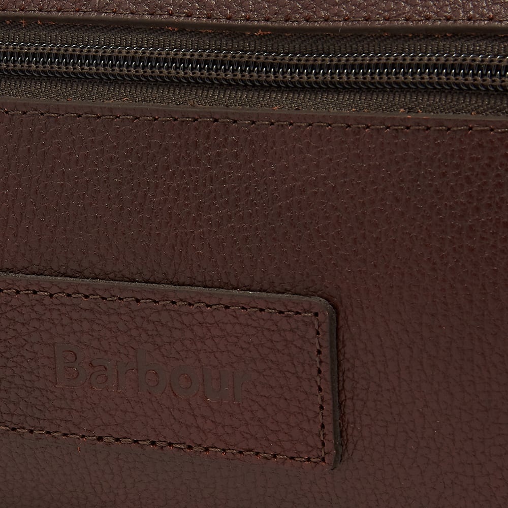 Barbour Leather Washbag - 4