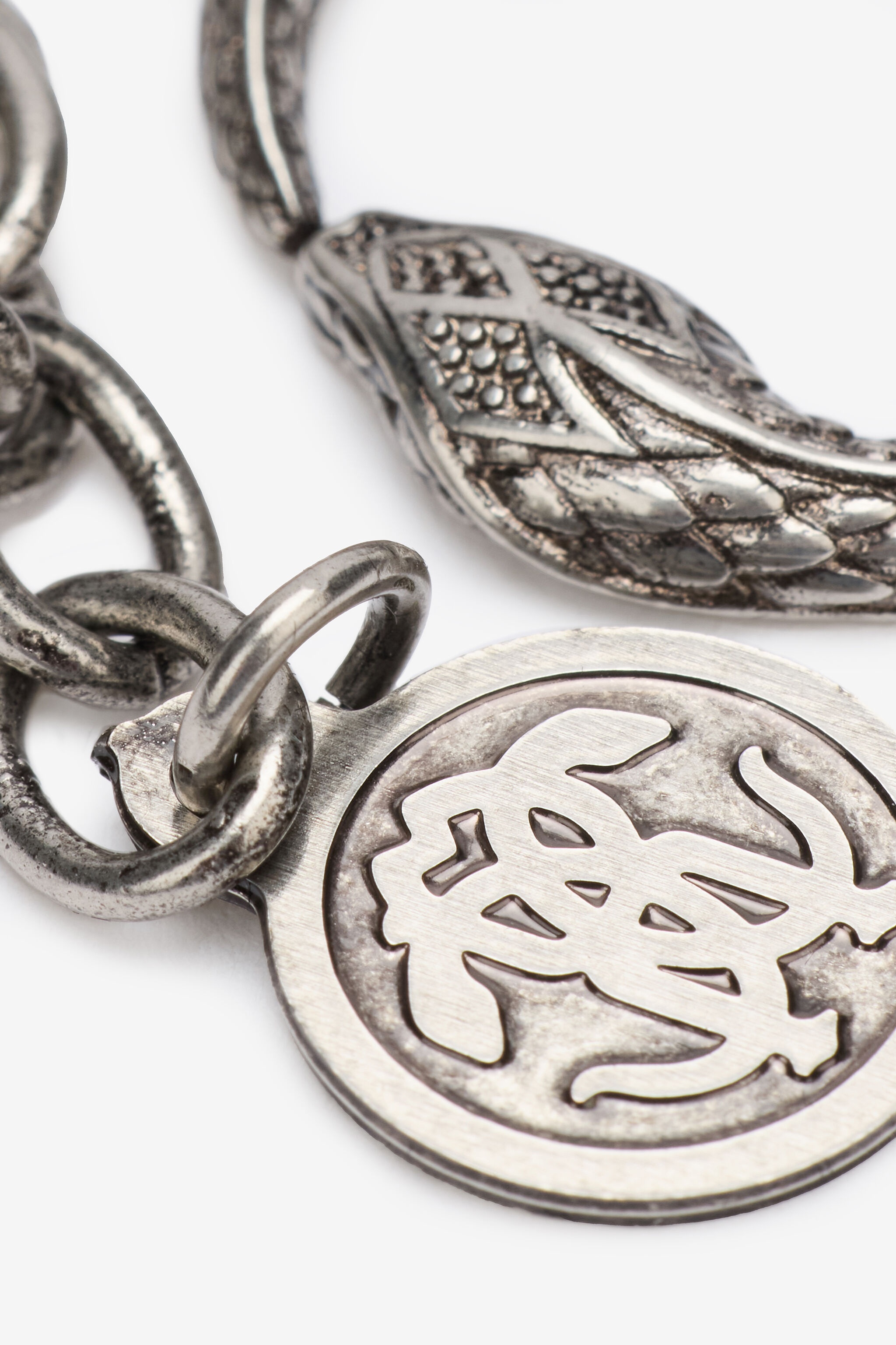 Chain Necklace With Snake - 4