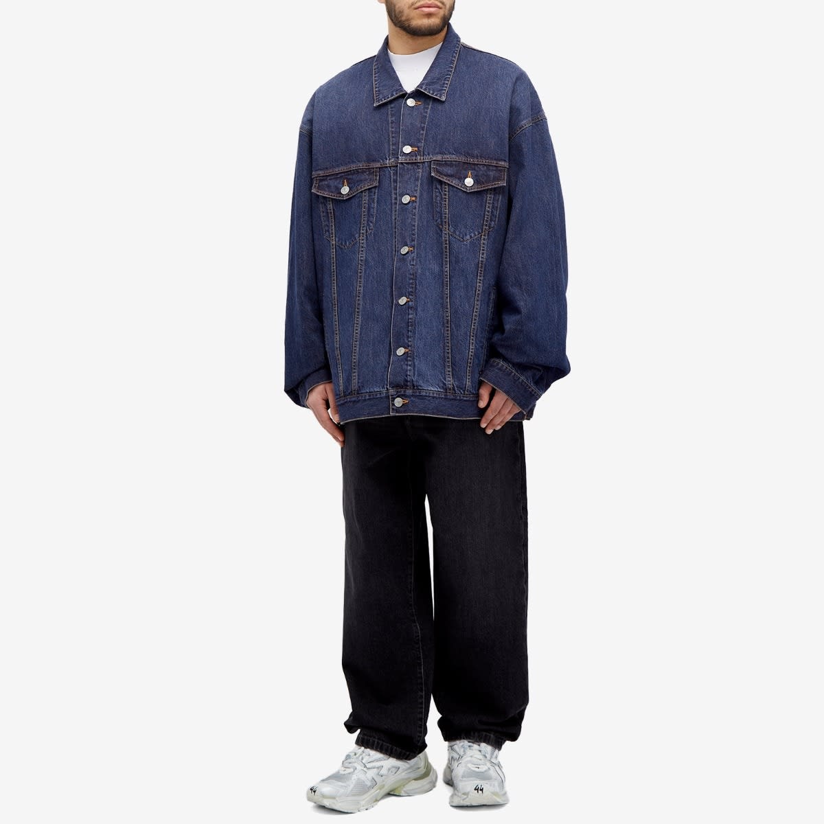 Balenciaga Oversized Japanese Denim Jacket - 4