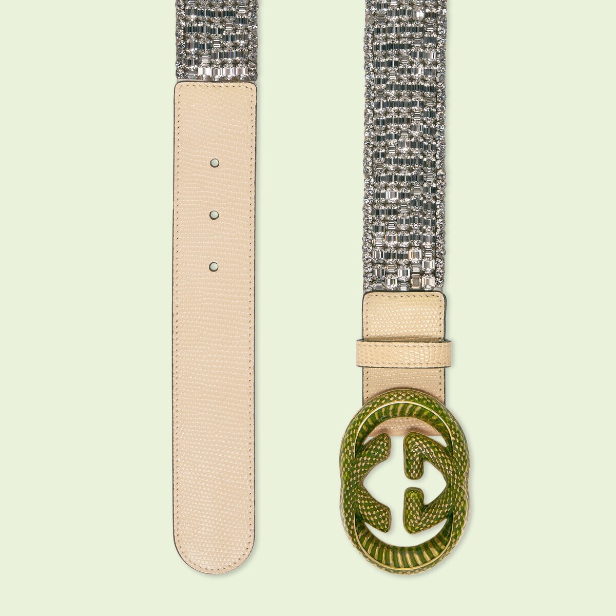 Lizard belt with Interlocking G - 2