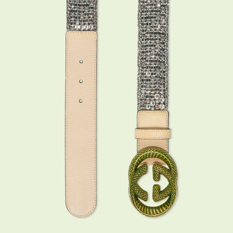 GUCCI Lizard belt with Interlocking G outlook