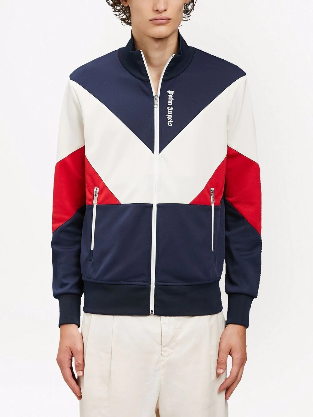 colour-block track jacket - 3