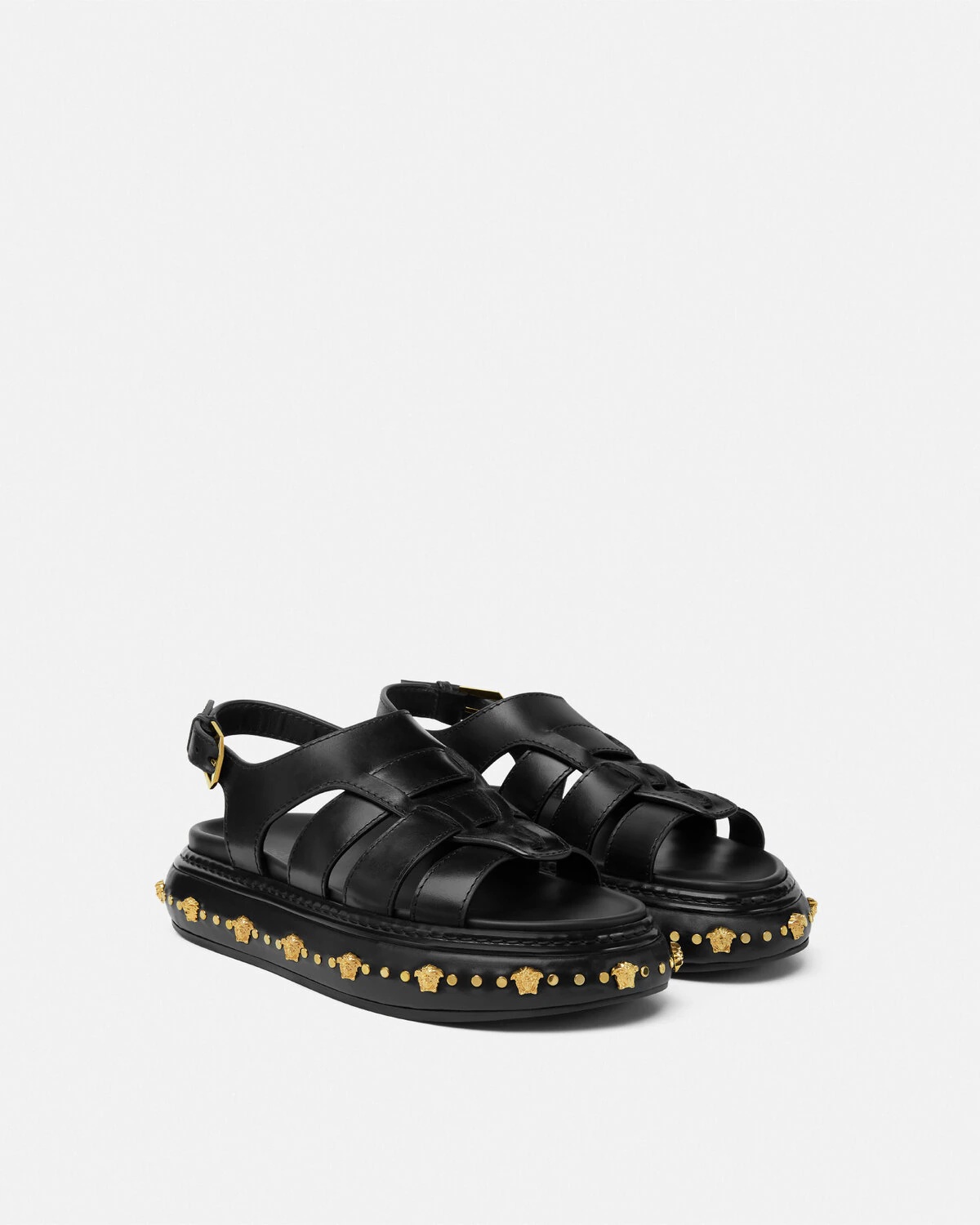 Studded Stack Sandals - 2