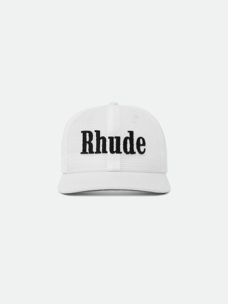 RHUDE LOGO MESH HAT 1