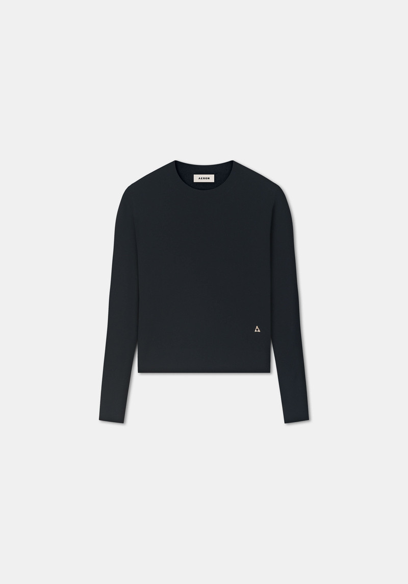 BLISS Round neck cashmere blend sweater 4