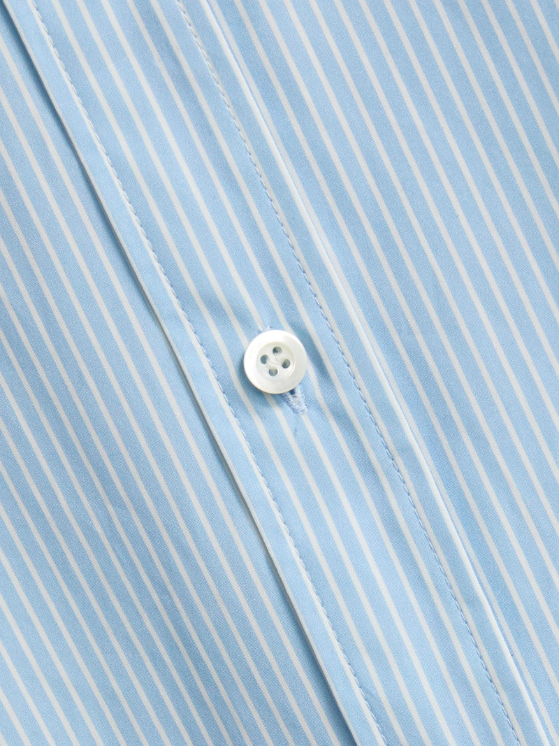 Women's The Striped Boy Shirt - Powder Blue Multi 7