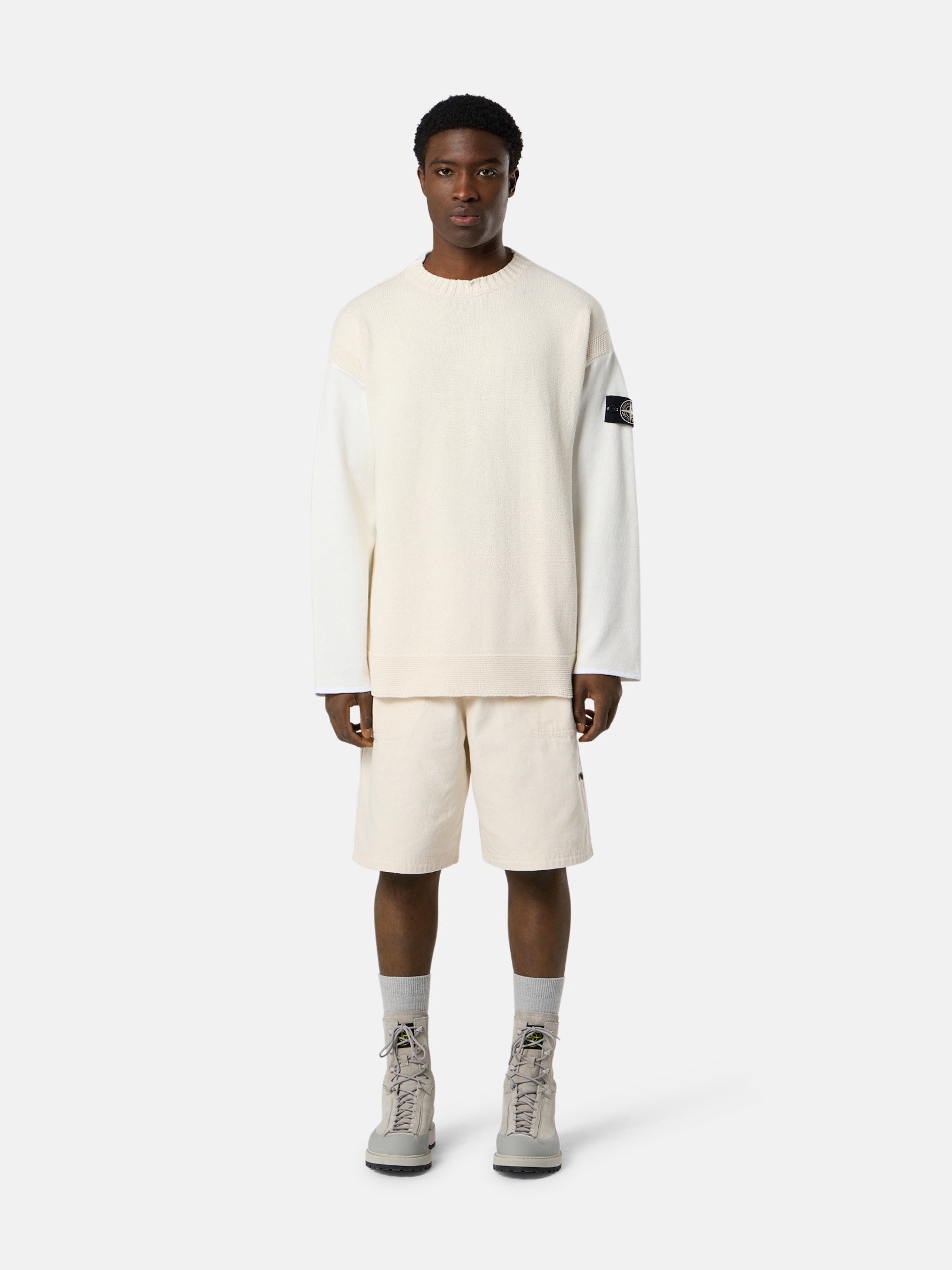 5100014 MIXED FABRIC COTTON_STONE ISLAND RAW BEAUTY - 3