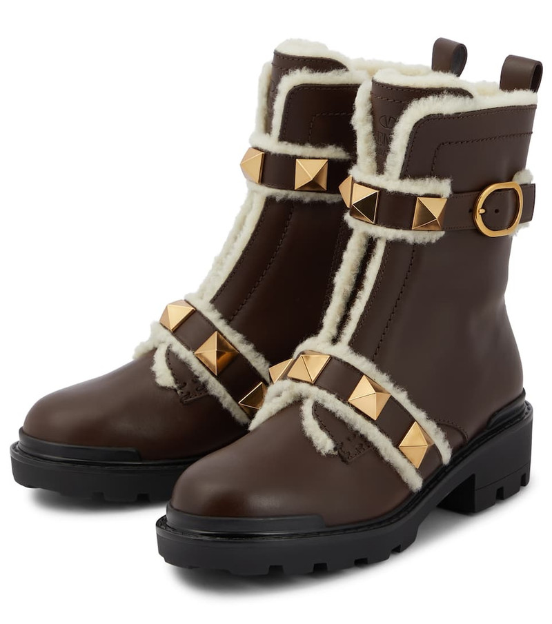 Roman Stud leather ankle boots 5