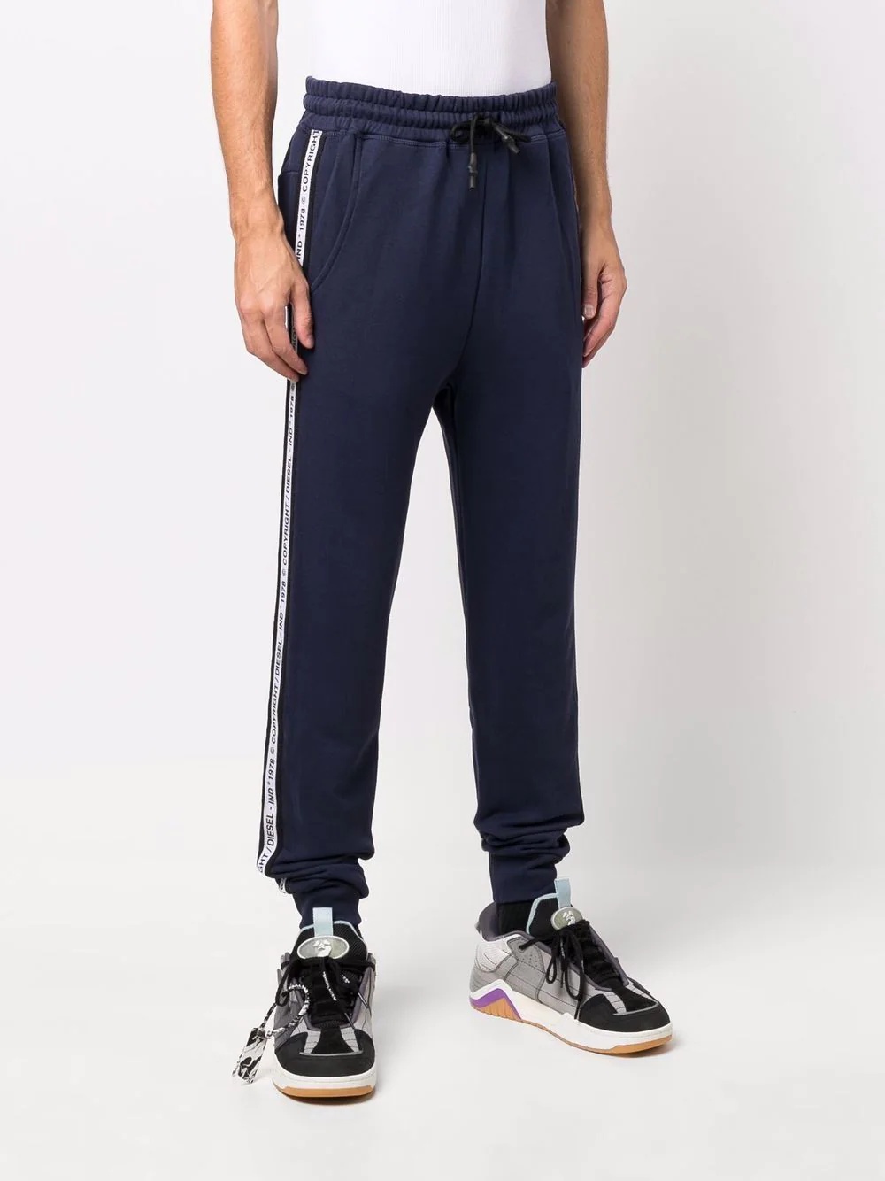 drawstring track pants - 3