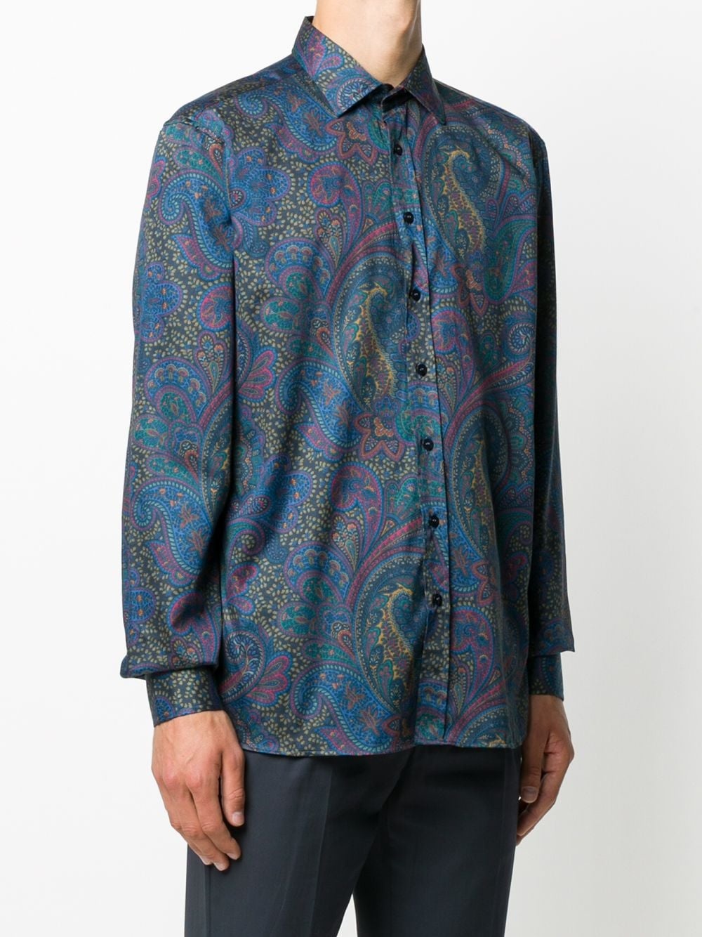 paisley print shirt - 3