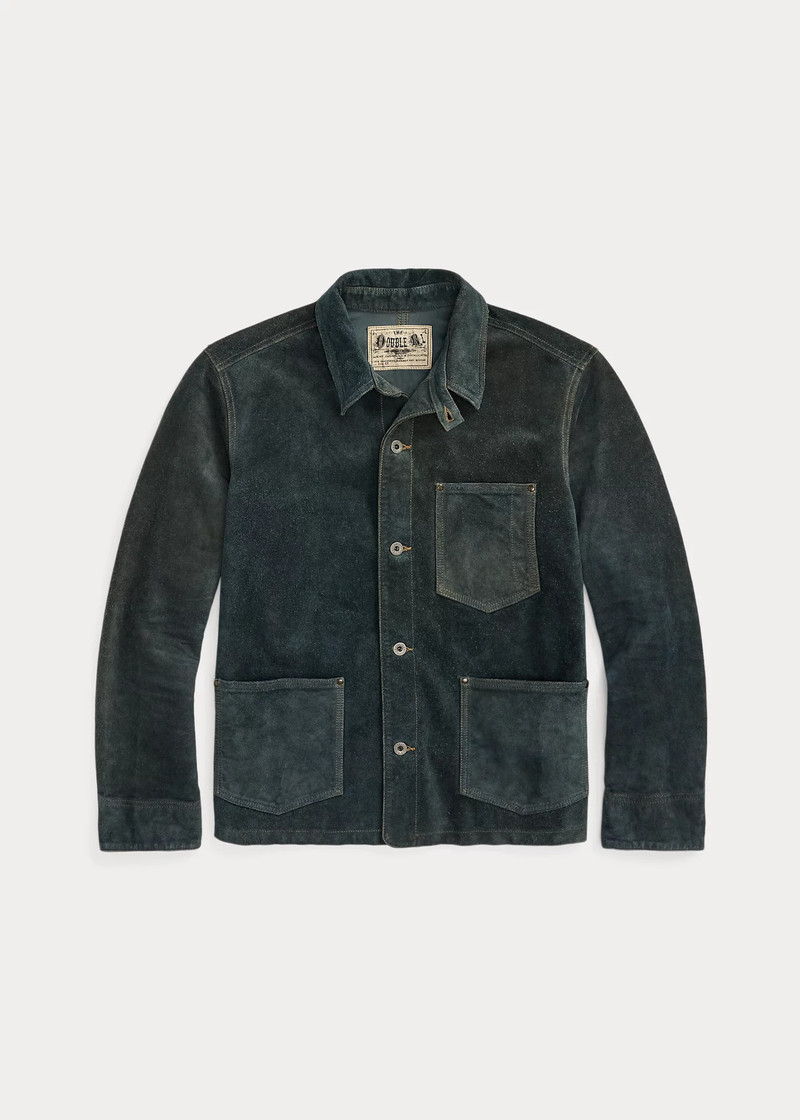 Indigo Roughout Suede Jacket 1