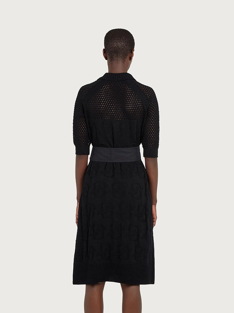 KNITTED COTTON DRESS - 4