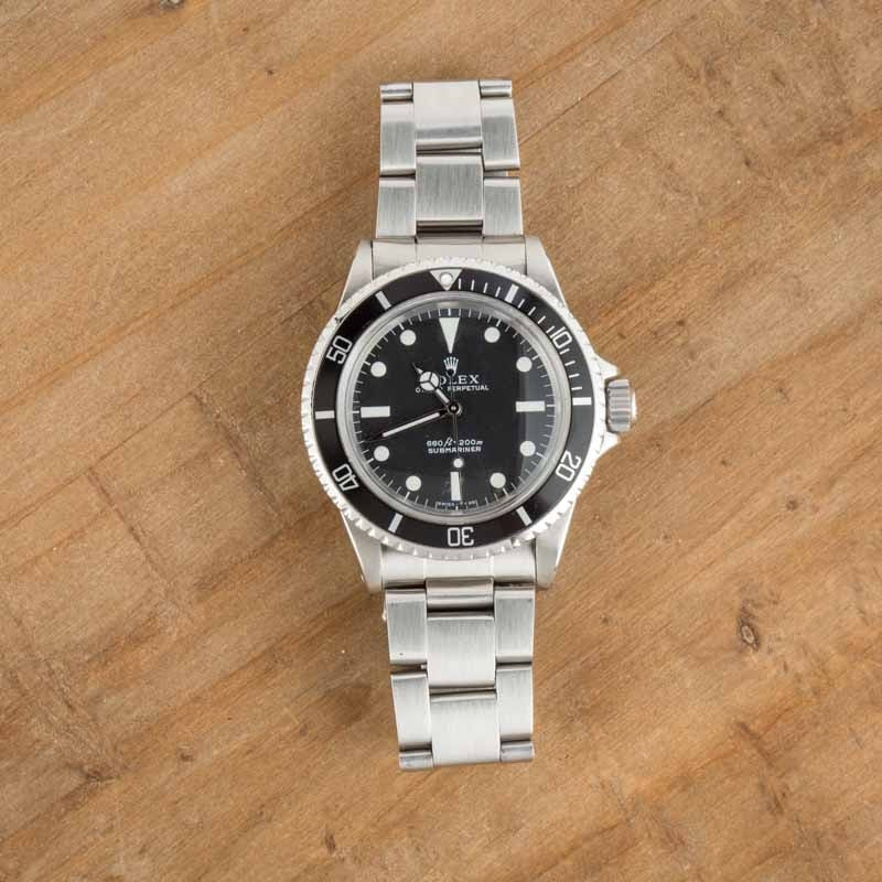 Vintage Rolex Submariner 5513 Feet First Black Dial - 11